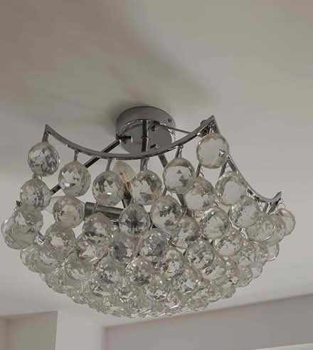 Photo of free Chrome and Crystal ceiling lights (HR6 0EZ) #2