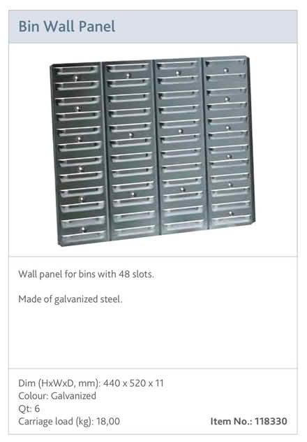 Photo of free Raaco Bin Wall Mount and Bins (CR2) #2