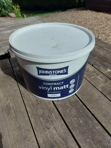 Photo of free Johnstones Contract Vinyl Matt Magnolia 8-9 litres (Hodnet SY4) #1