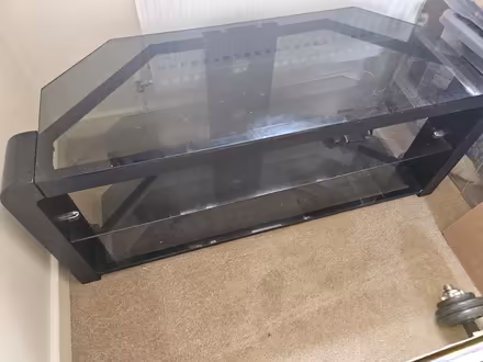Photo of free Glass TV stand (Lulworth BH20) #1