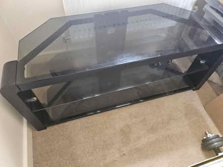 Photo of free Glass TV stand (Lulworth BH20) #1
