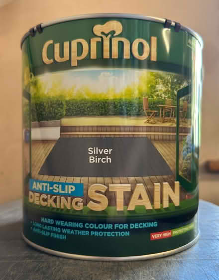 Photo of free Cuprinol decking stain 2.5l - Silver Birch (Hinton Waldrist SN7) #1