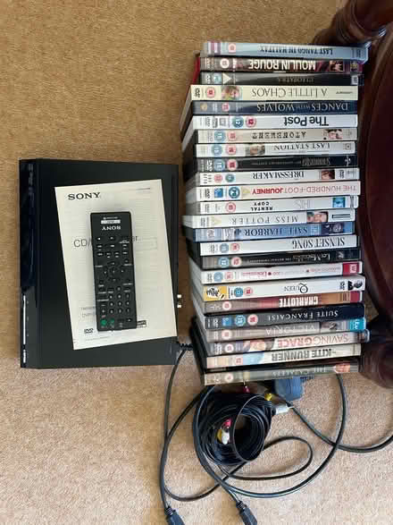 Photo of free Sony Compact DVD Player and DVD Collection (Dunoon PA23) #1