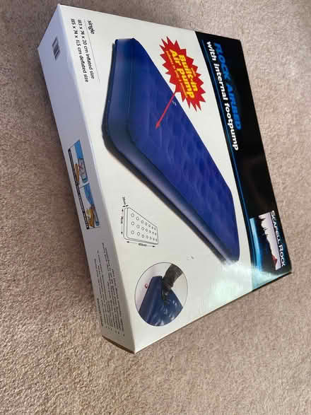 Photo of free Blow up single mattress with pump (Colwall Stone WR13) #1
