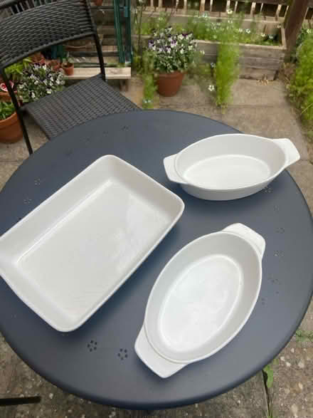 Photo of free 3 Glazed Stoneware dishes (S12) #1