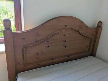 Photo of free Solid pine single bed + mattress (yorkhill G3) #2