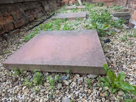 Photo of free 3 X garden slabs - pinkish colour, no chips or cracks (Grantham NG31) #4