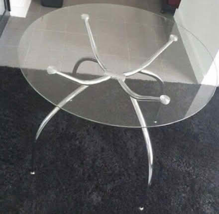 Photo of free Glass circular table (Barnsley S70) #1