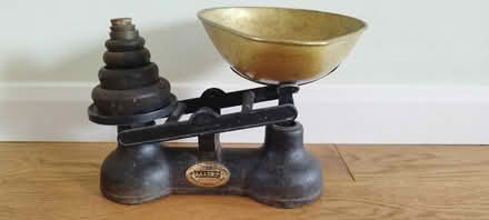 Photo of free Salter weighing scales with weights (Kingsway Bath) #2