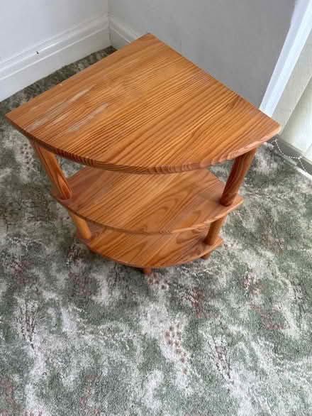 Photo of free Three shelf corner table (Torrisholme LA4) #1