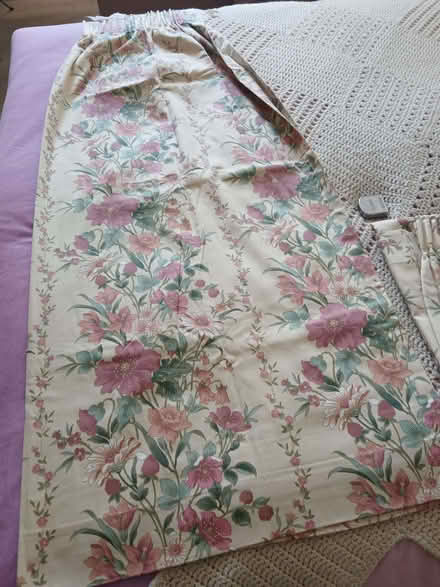 Photo of free Two matching pairs lined curtains (Willington DL15) #2