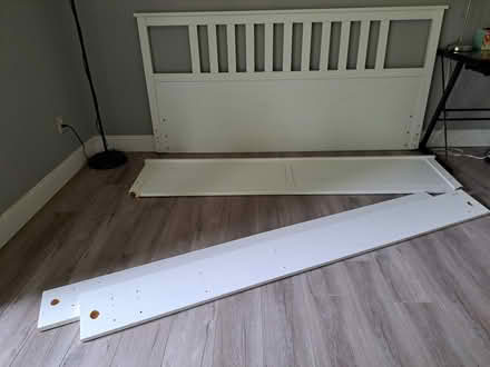 Photo of free White wooden King Size bed frame (San Jose North) #4