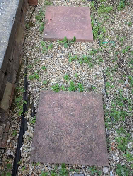 Photo of free 3 X garden slabs - pinkish colour, no chips or cracks (Grantham NG31) #2