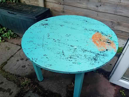 Photo of free Round wooden table (Didsbury) #2