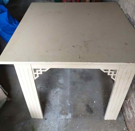 Photo of free Cream Wooden Square Dining Table (Torrisholme LA4) #1