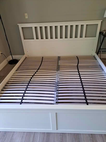 Photo of free White wooden King Size bed frame (San Jose North) #2