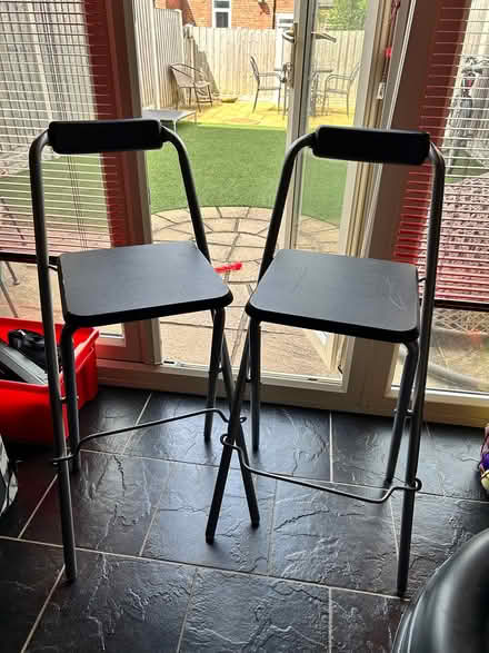 Photo of free 2 folding stools (Barnsley S70) #1