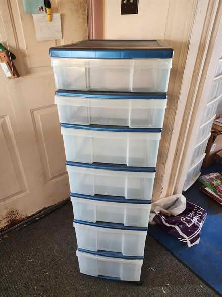 Photo of free Tall plastic drawers (Central District/Madrona) #1