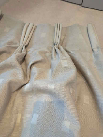 Photo of free Pair cream pleated top blackout curtains (Henley-on-Thames RG9) #2