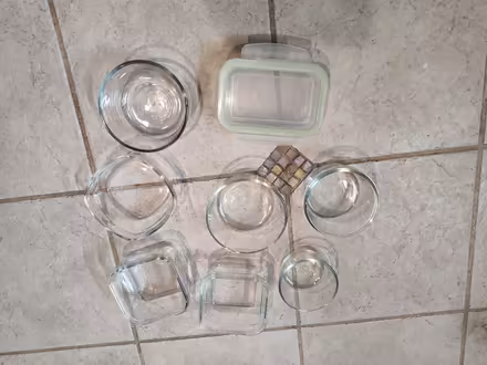 Photo of free Glass containers, no lids (McHenry & Pelandale) #2