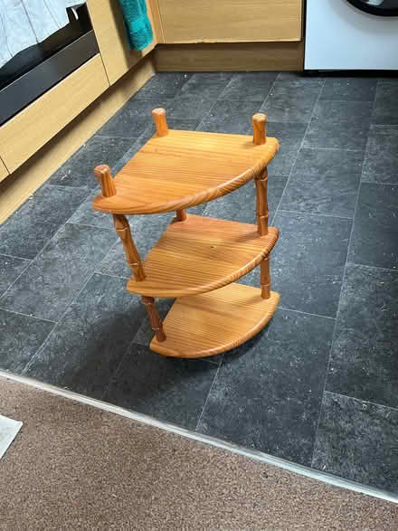 Photo of free Small corner shelf unit (Harlow Fields DE22) #1