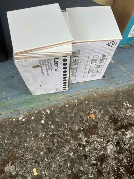 Photo of free Two boxes of white tiles (Oldfield Park) #1