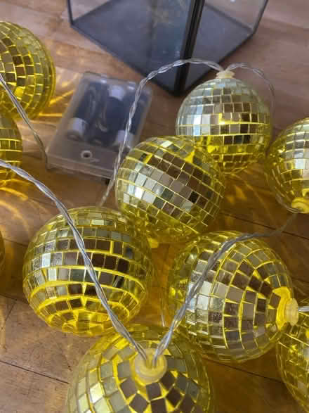 Photo of free Gold lights and glass container (Littleport, CB6 1) #3