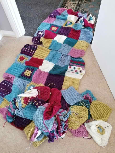 Photo of free Partly made crochet throw (Langney BN23) #1