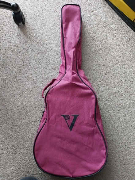 Photo of free 3/4 guitar (red case) (Tilehurst, Reading) #1