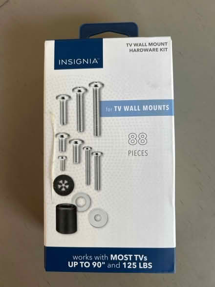 Photo of free Insignia TV Wall Mount Hardware Kit (Little Silver) #1