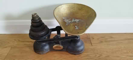 Photo of free Salter weighing scales with weights (Kingsway Bath) #1