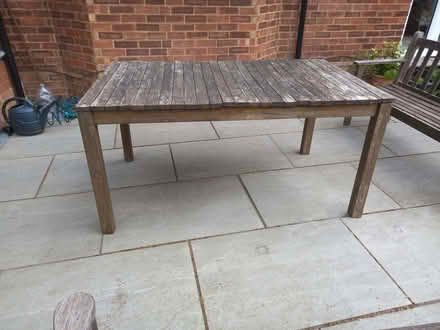 Photo of free Garden table W150xD90xH75cm (Bernards Heath AL3) #1