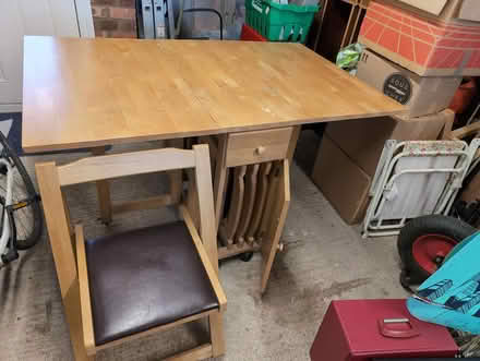 Photo of free Folding table and chairs (Welwyn Garden City) #1