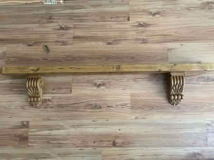 Photo of free Wooden mantle shelf with supports (Harrogate) #1