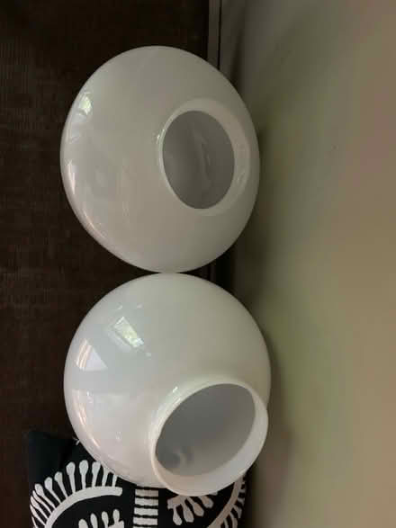 Photo of free 2 Glass globe opal lamp shades (Evanston,Il) #1