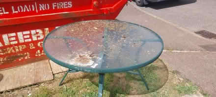 Photo of free Aluminium and glass garden table (Horn's Mill SG13) #1