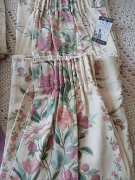 Photo of free Two matching pairs lined curtains (Willington DL15) #3