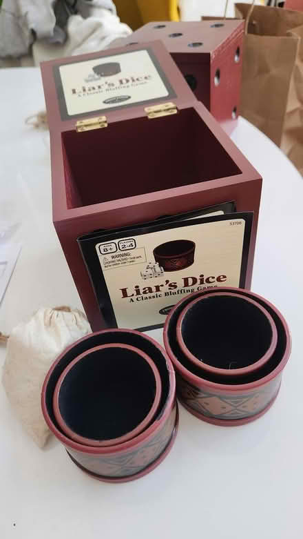 Photo of free Game Liar's Dice x2 (East Williamsburg) #1