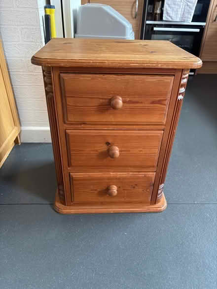 Photo of free Pine bedside drawers (Hastings) #1