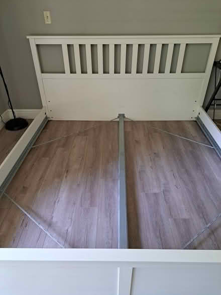 Photo of free White wooden King Size bed frame (San Jose North) #3