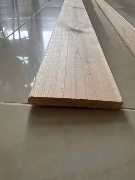 Photo of free Wood - 2xPine moulding flat d-shape (G12, West End, Glasgow) #3