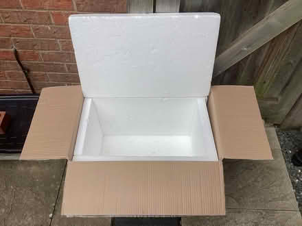 Photo of free Polystyrene-insulated cardboard box (Waterbeach) #1