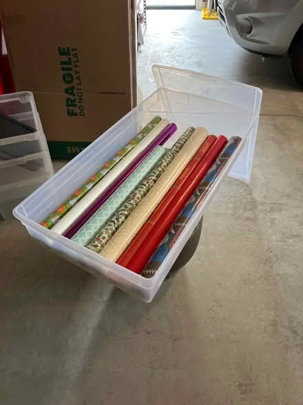 Photo of free Storage Boxes for Wrapping Paper (Brentwood, Trilogy) #2