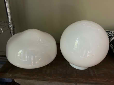 Photo of free 2 Glass globe opal lamp shades (Evanston,Il) #2