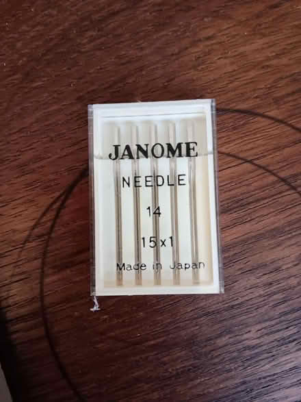 Photo of free 5 Janome needles 14 15 x 2 (Chipping Ongar CM5) #1