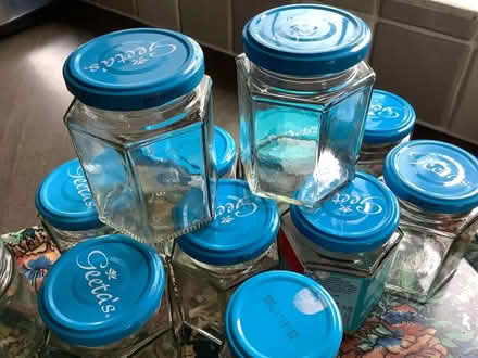 Photo of free Clear Hexagonal Glass Jars (Goring-by-Sea BN12) #2