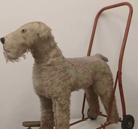 Photo of Childs toy Vintage Push-along dog on wheels (Long Lawford CV23) #1