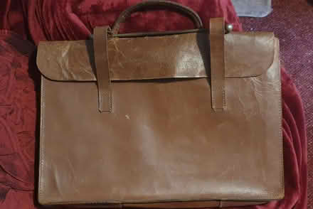 Photo of free Soft brown leather music briefcase (Litchard, Bridgend CF31) #1