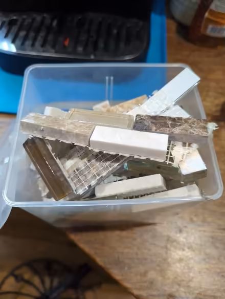 Photo of free Pieces of boarder tile from bathroom (Old Town SG1) #1