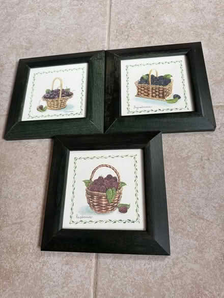 Photo of free 3 framed pics of berries in baskets (Swarthmore) #1